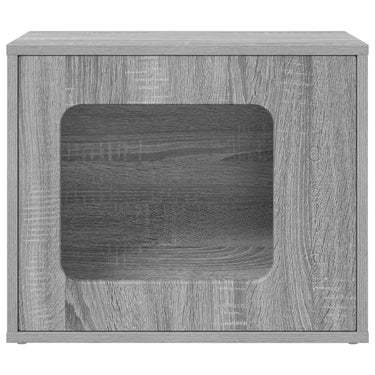 Vidaxl kattenhuis grijs sonoma 51 x 30 x 42,5 cm bewerkt hout