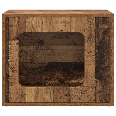 Vidaxl kattenhuis oudhout 51 x 30 x 42,5 cm bewerkt hout