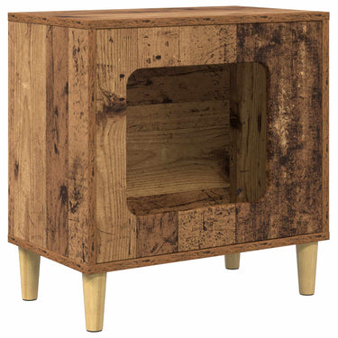Vidaxl kattenhuis oudhout 51 x 30 x 52 cm bewerkt hout
