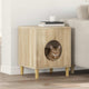 Vidaxl kattenhuis sonoma 42,5 x 40 x 53 cm bewerkt hout