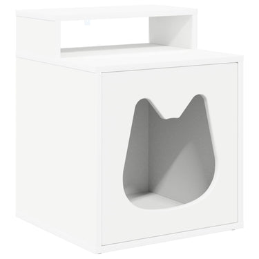 Vidaxl kattenhuis wit 42,5 x 40 x 53,5 cm bewerkt hout