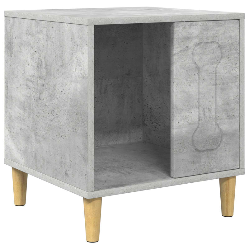 Load image into Gallery viewer, Vidaxl hondenhuis beton 44 x 42 x 49 cm bewerkt hout
