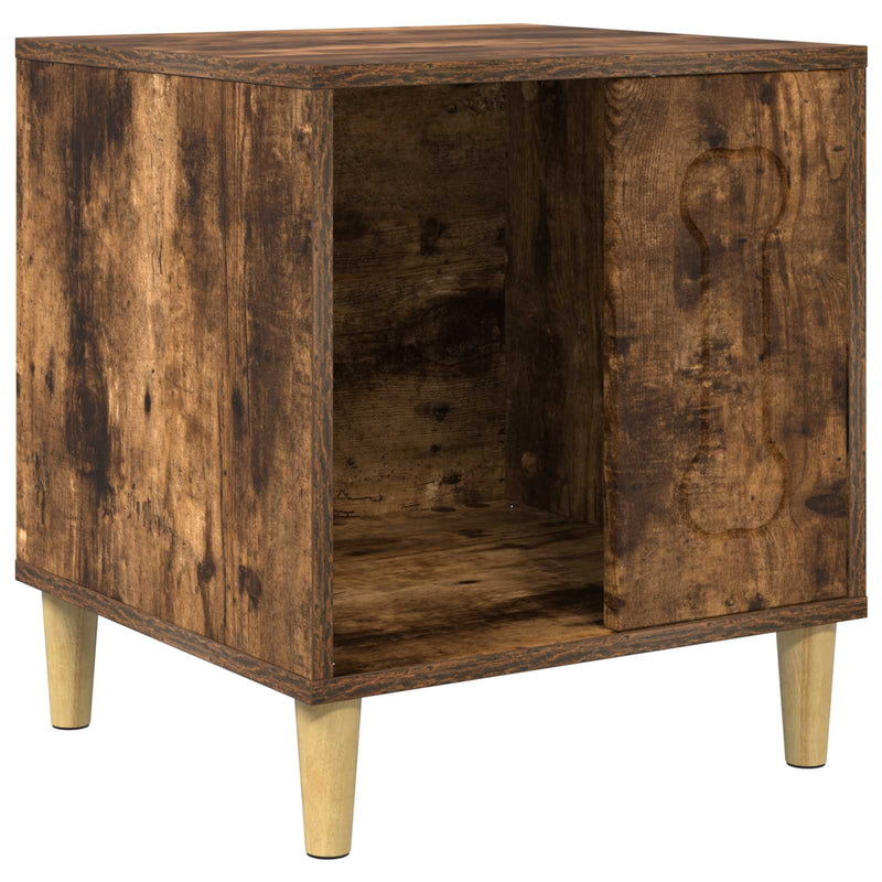 Load image into Gallery viewer, Vidaxl hondenhuis gerookt eiken 44 x 42 x 49 cm bewerkt hout
