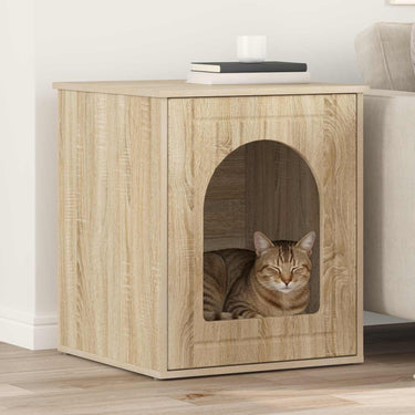 Vidaxl kattenhuis sonoma 53 x 52 x 62 cm bewerkt hout