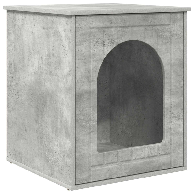 Load image into Gallery viewer, Vidaxl kattenhuis beton 53 x 52 x 62 cm bewerkt hout
