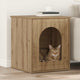 Vidaxl kattenhuis ambachtelijk eiken 53 x 52 x 62 cm bewerkt hout