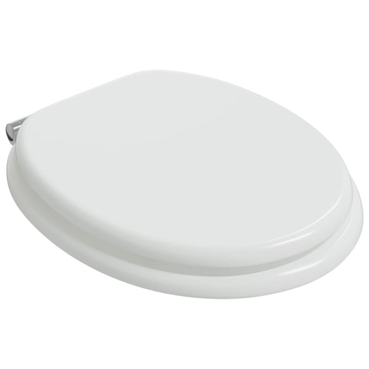 Vidaxl zachte sluit toiletbril 2 pcs wit 44 x 38 cm mdf-plaat
