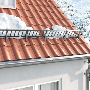 Vidaxl sneeuwbeveiligingsteun 6 pcs antraciet 29,5 x 3 x 34,5 cm staal