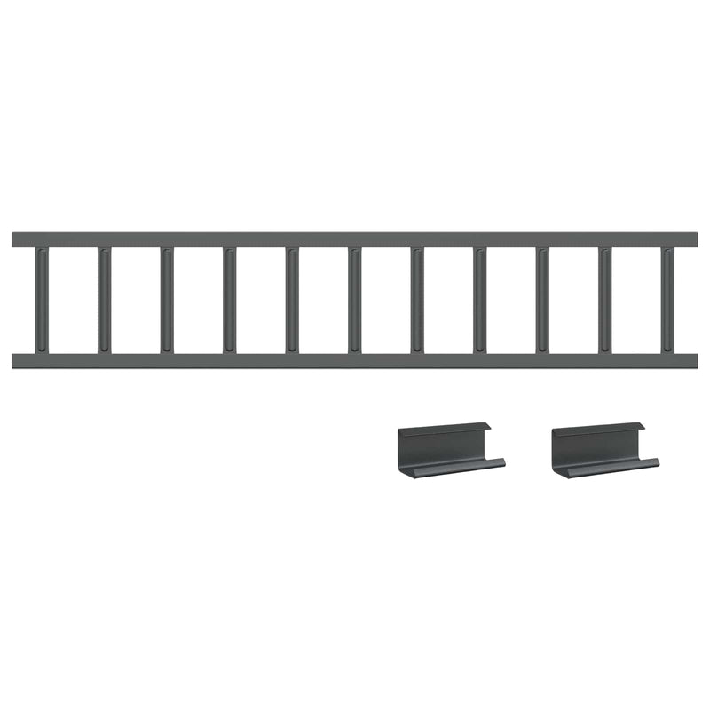 Load image into Gallery viewer, Vidaxl dak sneeuwbeugel antraciet 1200 x 2,5 x 20 cm staal
