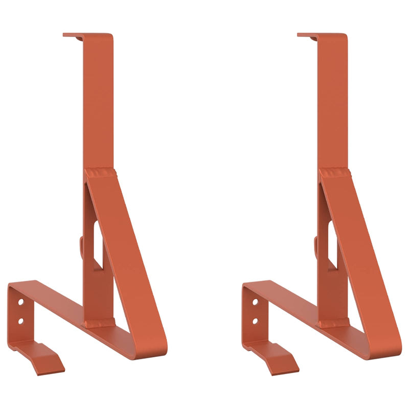Load image into Gallery viewer, Vidaxl sneeuwbeveiligingsteun 2 pcs rood 29,5 x 3 x 34,5 cm staal
