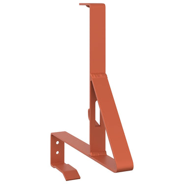 Vidaxl sneeuwbeveiligingsteun 12 pcs rood 29,5 x 3 x 34,5 cm staal
