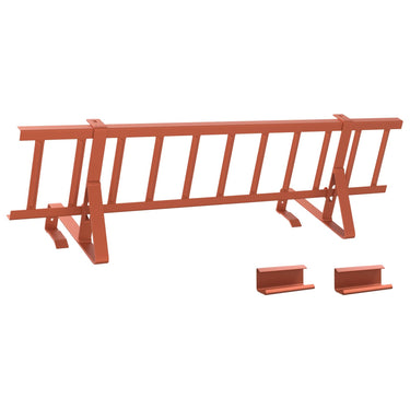 Vidaxl dak sneeuwbeugel rood 800 x 29,5 x 34,5 cm staal