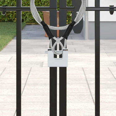 Vidaxl hangslot zilver 4,2 x 1,9 x 4 cm staal