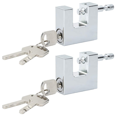 Vidaxl hangslot zilver 4,2 x 1,9 x 4 cm staal