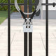 Vidaxl hangslot 12 pcs zilver 5 x 1,9 x 4,5 cm ijzer