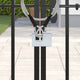 Vidaxl hangslot 6 pcs zilver 6 x 2 x 4,5 cm ijzer