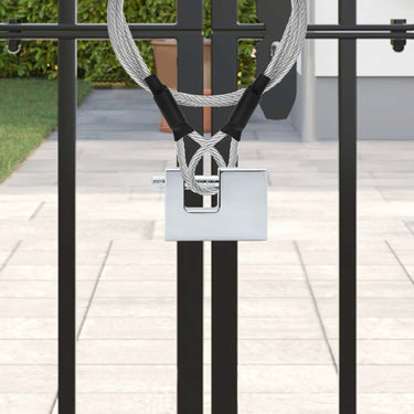 Vidaxl hangslot 12 pcs zilver 6 x 2 x 4,5 cm ijzer