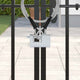 Vidaxl hangslot 6 pcs zilver 7,8 x 2 x 5 cm ijzer