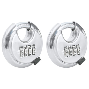 Vidaxl discusloten met sleutels 2 pcs zilver 7 x 2,3 x 7 cm