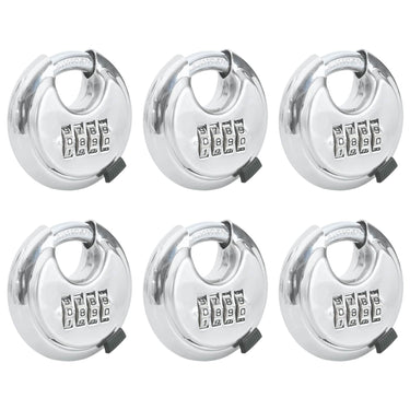 Vidaxl discusloten met sleutels 6 pcs zilver 7 x 2,3 x 7 cm