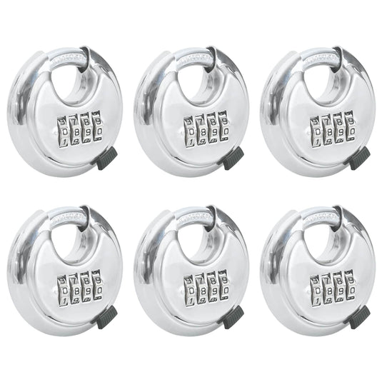 Vidaxl discusloten met sleutels 6 pcs zilver 7 x 2,3 x 7 cm