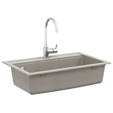 Vidaxl wasbak grijs 795 x 505 mm graniet