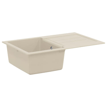 Vidaxl wasbak beige 780 x 500 mm 80% kwarts en 20% hars