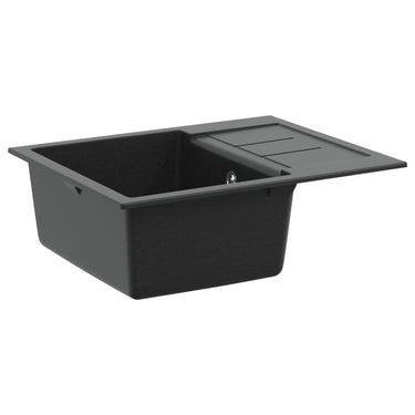 Vidaxl wasbak zwart 620 x 500 mm 80% kwarts en 20% hars