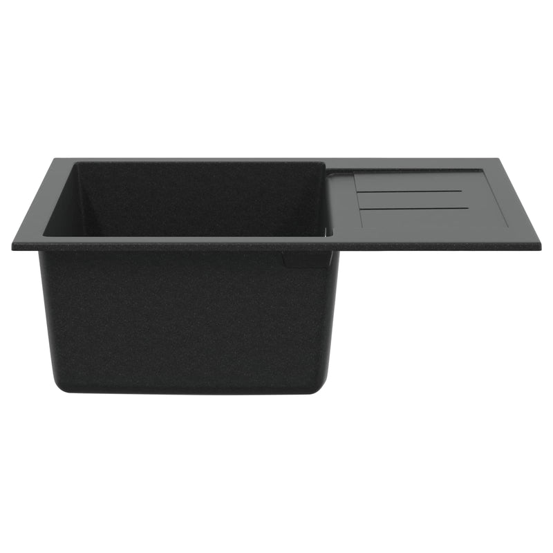 Load image into Gallery viewer, Vidaxl wasbak zwart 620 x 500 mm 80% kwarts en 20% hars
