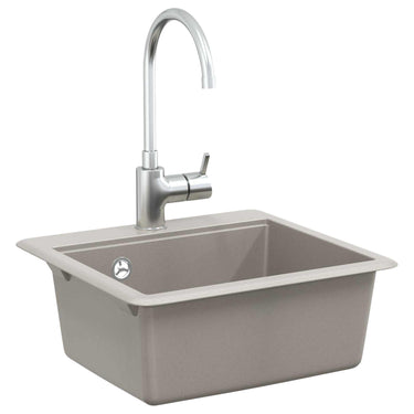 Vidaxl wasbak grijs 470 x 440 mm graniet