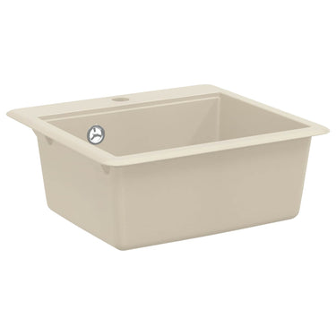 Vidaxl wasbak beige 470 x 440 mm graniet