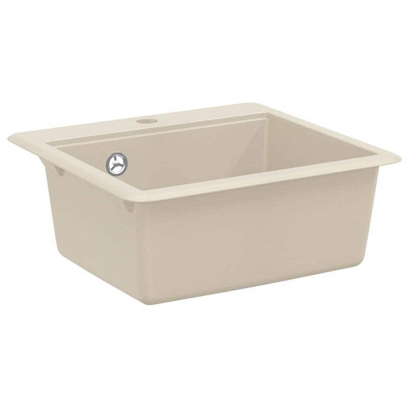 Load image into Gallery viewer, Vidaxl wasbak beige 470 x 440 mm graniet
