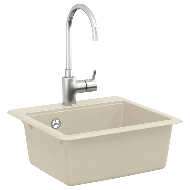 Load image into Gallery viewer, Vidaxl wasbak beige 470 x 440 mm graniet
