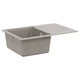 Vidaxl wasbak grijs 670 x 460 mm 80% kwarts en 20% hars