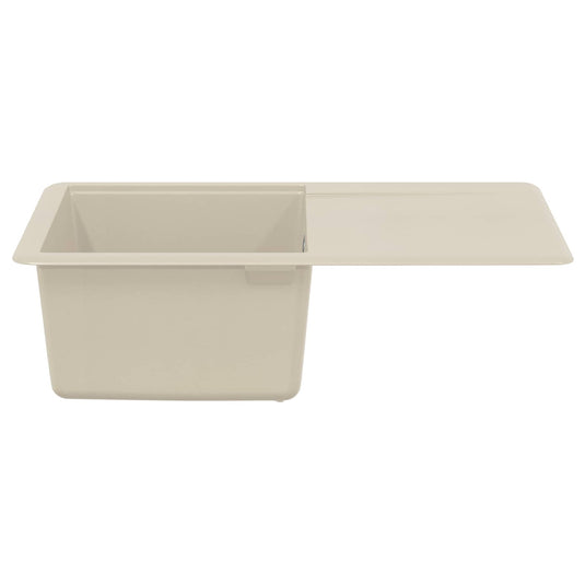 Vidaxl wasbak beige 670 x 460 mm 80% kwarts en 20% hars