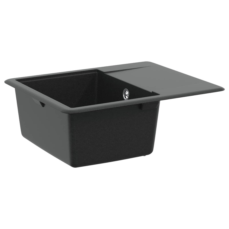 Load image into Gallery viewer, Vidaxl wasbak zwart 560 x 460 mm 80% kwarts en 20% hars
