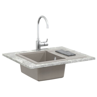 Vidaxl wasbak grijs 560 x 460 mm 80% kwarts en 20% hars