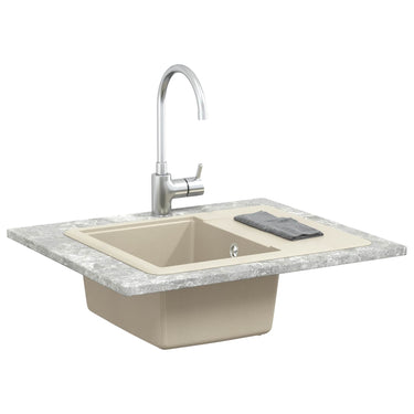 Vidaxl wasbak beige 560 x 460 mm 80% kwarts en 20% hars