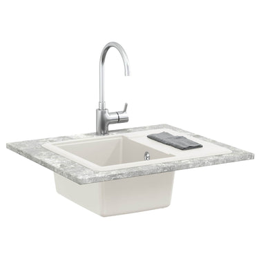 Vidaxl wasbak wit 560 x 460 mm 80% kwarts en 20% hars