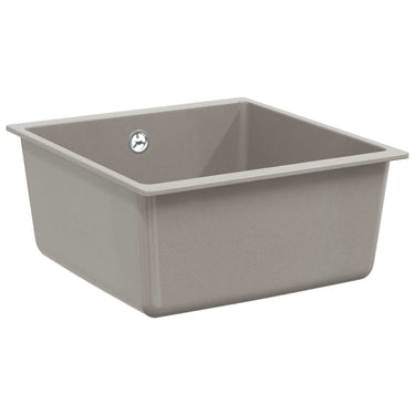 Vidaxl wasbak grijs 430 x 460 mm 80% kwarts en 20% hars