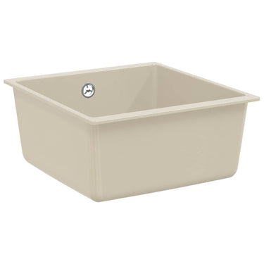 Vidaxl wasbak beige 430 x 460 mm 80% kwarts en 20% hars
