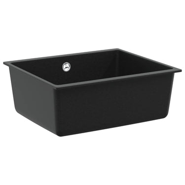 Vidaxl wasbak zwart 530 x 460 mm 80% kwarts en 20% hars