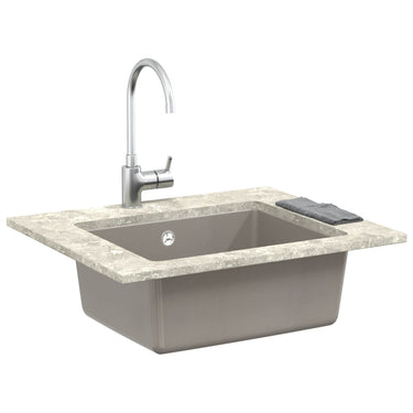 Vidaxl wasbak grijs 530 x 460 mm 80% kwarts en 20% hars