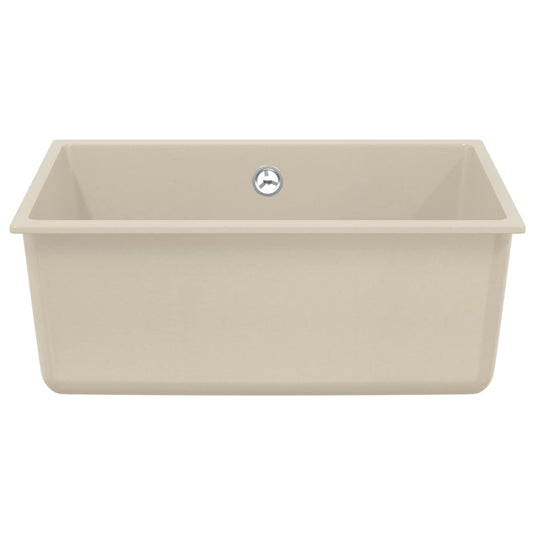 Vidaxl wasbak beige 530 x 460 mm 80% kwarts en 20% hars