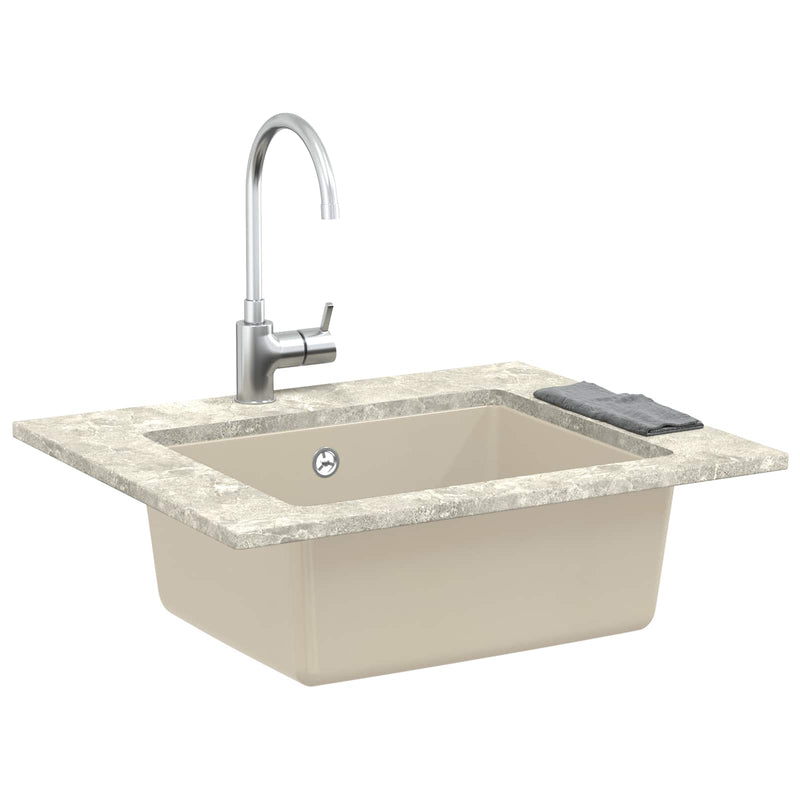 Load image into Gallery viewer, Vidaxl wasbak beige 530 x 460 mm 80% kwarts en 20% hars
