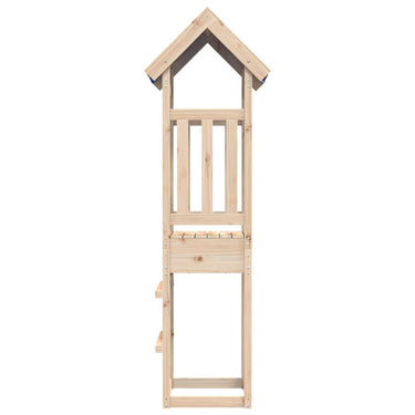 Vidaxl speeltoren bruin 52,5 x 46,5 x 208 cm massief grenenhout