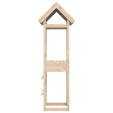 Vidaxl speeltoren bruin 52,5 x 46,5 x 195 cm massief grenenhout