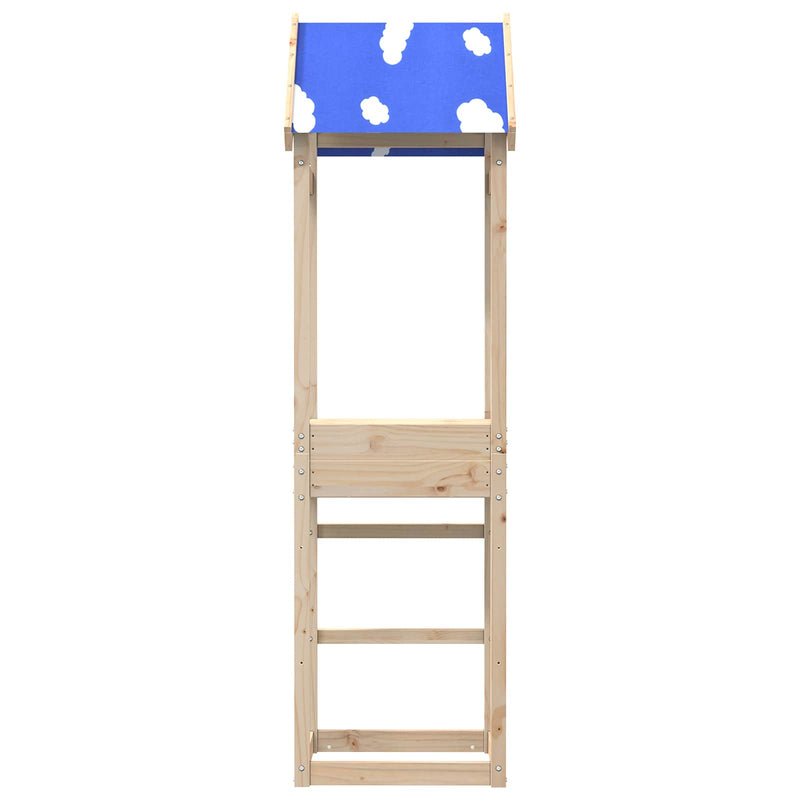 Load image into Gallery viewer, Vidaxl speeltoren bruin 52,5 x 46,5 x 195 cm massief grenenhout
