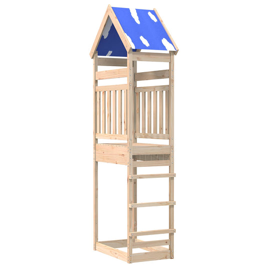 Vidaxl speeltoren bruin 52,5 x 85 x 265 cm massief grenenhout