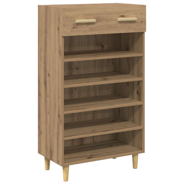 Vidaxl schoenenkast ambachtelijk eiken 60 x 35 x 105 cm bewerkt hout